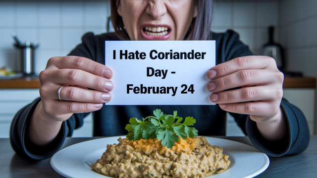 I Hate Coriander Day February 24 2025