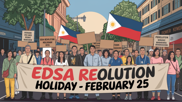 EDSA Revolution Holiday February 25 2025