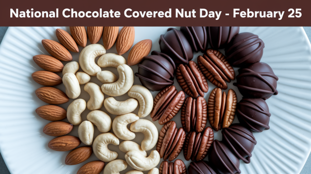 National Chocolate Covered Nut Day February 25 2025